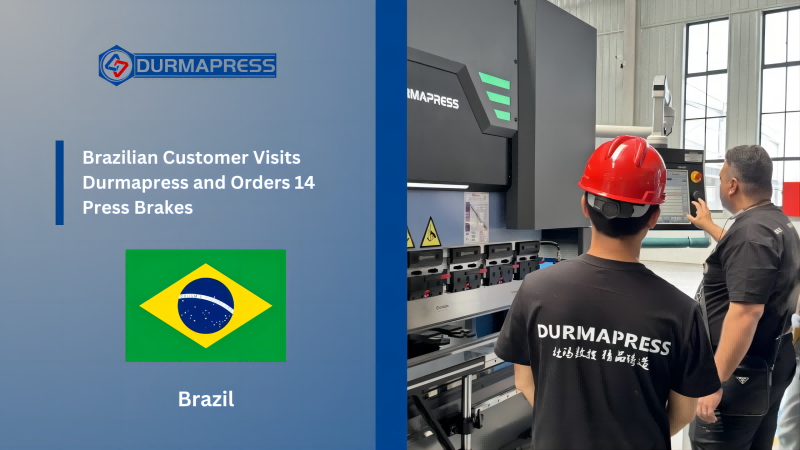 Бразильский клиент посетил Durmapress и заказал 14 листогибочных прессов