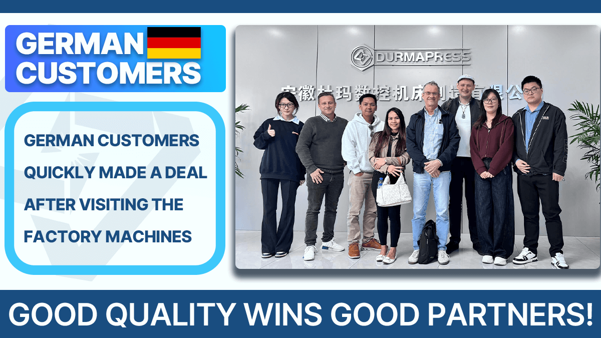 Good quality wins good partners! German customers quickly made a deal after visiting the factory machines