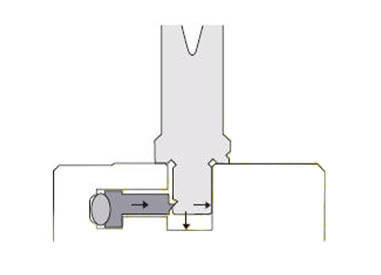 Lower hydraulic clamp