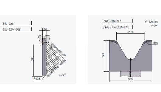 Heavy-duty bending die appearance and technical parameters